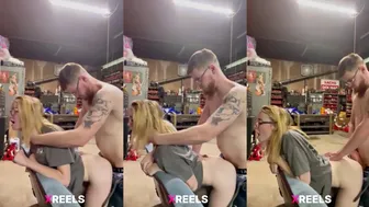 Desi Teen Mechanic Bending For Supervisor's Deep Backshots In Workshop