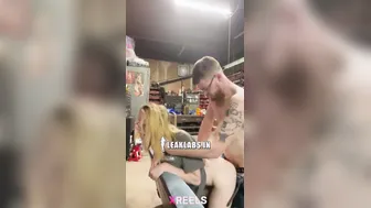 Desi Teen Mechanic Bending For Supervisor's Deep Backshots In Workshop