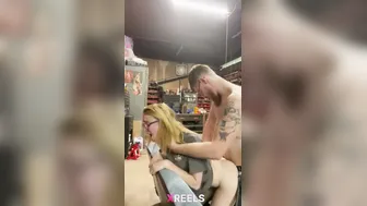 Desi Teen Mechanic Bending For Supervisor's Deep Backshots In Workshop
