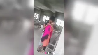 Young Desi Couple Smooching Passionately Outdoors
