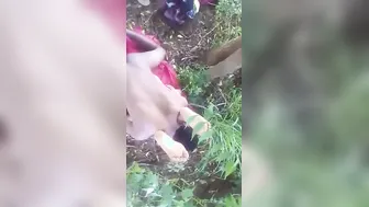 Gf Bent Over Fucked Hard In Jungle Viral Outdoor