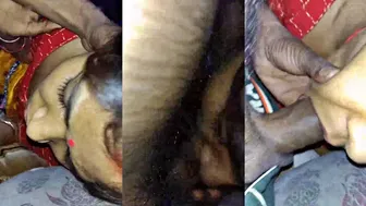 Desi Bhabhi Giving Hot Sloppy Wet Blowjob To Her Devar At Home