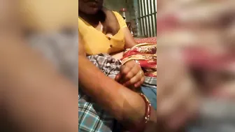 Devar Grabbing Bhabhi’s Boobs While Jerking In Bathroom