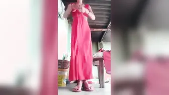Sweet Dehati Bhabhi Doing Hot Striptease For Lover In Village