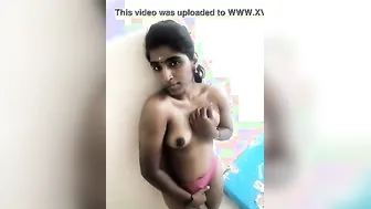 Teen Tamil Babe Flashing Boobs Selfie For Jija