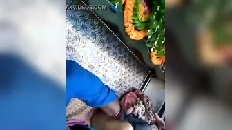 Truck Driver Slamming Slutty Helper While Cleaner Watches