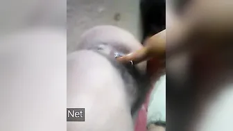 Village Teen Thrusting Chapati Roller Deep In Chut On Floor