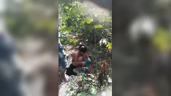 Young Lovers Caught Banging Outdoor By Nosy Village Uncles