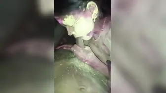 Holi Special Bhabhi Splashing Colors Teasing Wet Pussy Mms