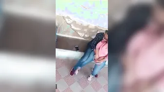 Desi Wifey Romancing Hubby Outdoors Fingering Wet Chut Passionately