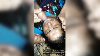 Village Widow Gulping Thick Cum Facial In Leaked Mms Clip