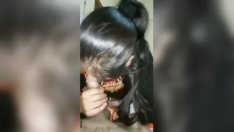 Patni Chus Rahi Patidev Ka Lund On Bedroom Webcam Fun