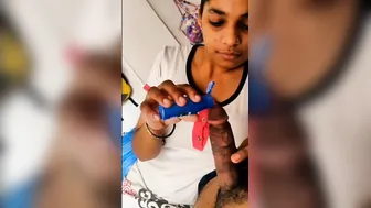 Desi Babe Oiling Hubby's Motta Lund Before Gaand Chudai