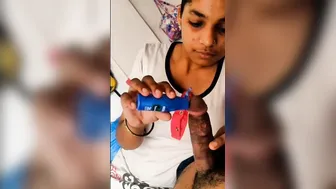 Desi Babe Oiling Hubby's Motta Lund Before Gaand Chudai