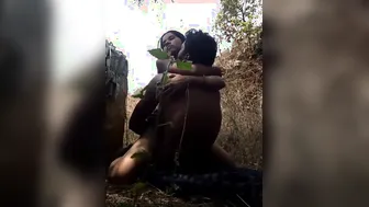 Kannada Couple Fucking Hard Against Coconut Tree In Open Fields