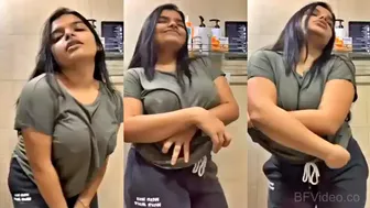 Milk Tanker Desi Babe Soaping Topless Boobs In Village Bathroom