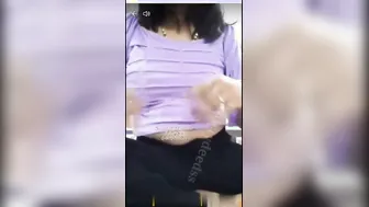 Tango Bhabhi Squeezing Massive Boobs For Desi Fans Live Show
