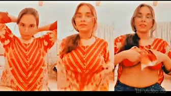 Paki Gf Squeezing Massive Boobs Teasing Boyfriend On Video Call