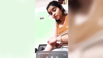 Punjabi Gf Flaunting Huge Soft Boobies Jiggling On Video Call