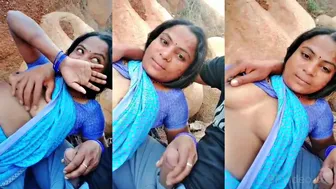 Bhabhi Riding Lund Wildly Outdoors By Village Fields On Cam