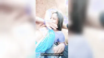 Bhabhi Riding Lund Wildly Outdoors By Village Fields On Cam