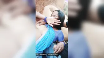 Bhabhi Riding Lund Wildly Outdoors By Village Fields On Cam