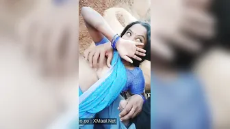 Bhabhi Riding Lund Wildly Outdoors By Village Fields On Cam
