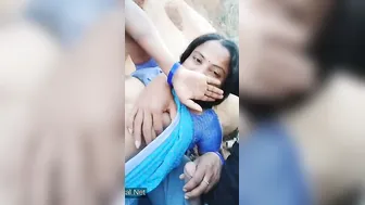 Bhabhi Riding Lund Wildly Outdoors By Village Fields On Cam