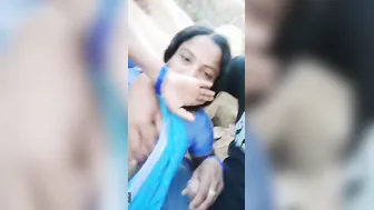 Bhabhi Riding Lund Wildly Outdoors By Village Fields On Cam