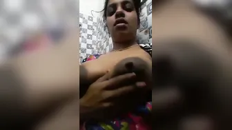 Naughty Bhabhi Licking Hard Nipples In Kitchen After Chai