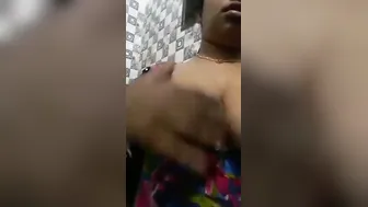 Naughty Bhabhi Licking Hard Nipples In Kitchen After Chai