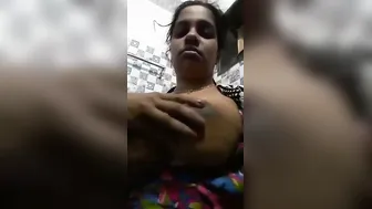 Naughty Bhabhi Licking Hard Nipples In Kitchen After Chai