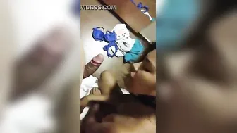 Nri Girlfriend Deepthroating Boss's Veiny Dick In Seedy Hotel Bed