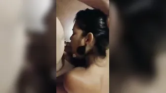 Nri Girlfriend Deepthroating Boss's Veiny Dick In Seedy Hotel Bed