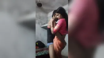 Slim Gaon Ki Bhabhi Bouncing On Lund Standing By Kitchen Stove