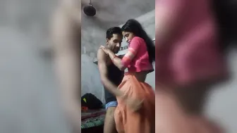 Slim Gaon Ki Bhabhi Bouncing On Lund Standing By Kitchen Stove