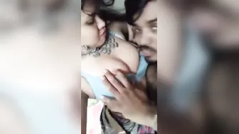Bhabhi Nursing Hubby With Milky Boobs Like Naughty Baby