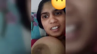 Horny Punjabi Babe Flashing Huge Melons On Whatsapp Video Call