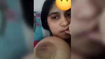 Horny Punjabi Babe Flashing Huge Melons On Whatsapp Video Call