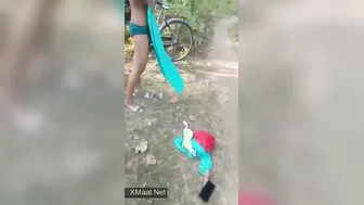 Dehati Babe Caught Topless Sweaty Post Wild Outdoor Bang