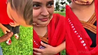 Daring Bhabhi Sucking Lund Deep In Park Behind Bushes Thrill