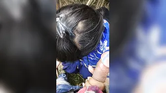 Dehati Babe Deepthroating Bf's Desi Lund Under Mango Tree