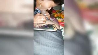 Bihari Maid Kneeling Sucking Owner's Lund In Kitchen Servitude