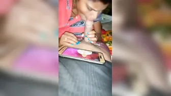 Bihari Maid Kneeling Sucking Owner's Lund In Kitchen Servitude