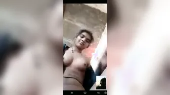 Dehati Ladki Flashing Bushy Chut On Video Call
