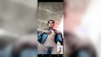 Dehati Ladki Flashing Bushy Chut On Video Call