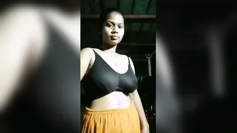 Dehati Village Girl Jiggling Huge Boobs In Mud Hut Corner