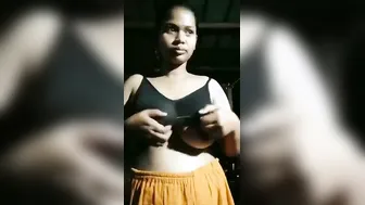 Dehati Village Girl Jiggling Huge Boobs In Mud Hut Corner