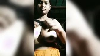 Dehati Village Girl Jiggling Huge Boobs In Mud Hut Corner