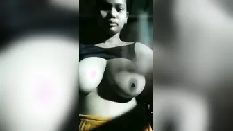 Dehati Village Girl Jiggling Huge Boobs In Mud Hut Corner
